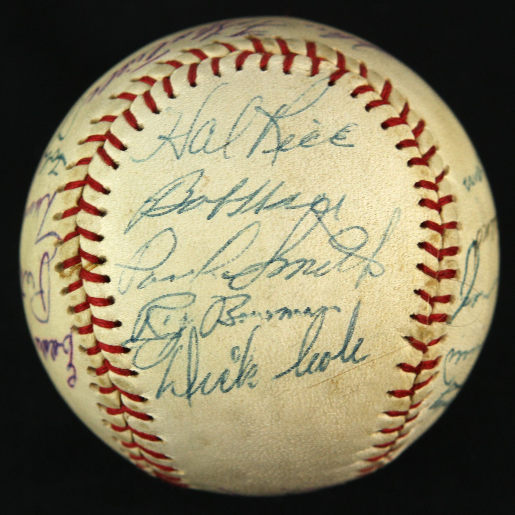 Lot Detail - 1953 Pittsburgh Pirates Team Signed Baseball w/ 24 ...