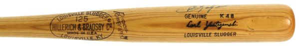 1977-79 Carl Yastrzemski Boston Red Sox Signed H&B Louisville Slugger Professional Model Team Index Bat (MEARS LOA/JSA)