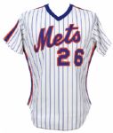 1984 Bill Robinson New York Mets Game Worn Home Jersey (MEARS LOA)