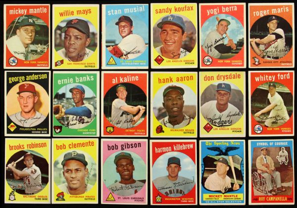 1959 Topps Baseball Card Complete Set (572) 