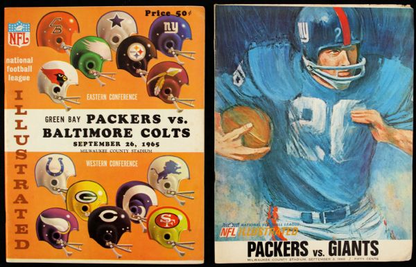 1961-66 Green Bay Packers Program Sports Illustrated Collection (Lot of 4)