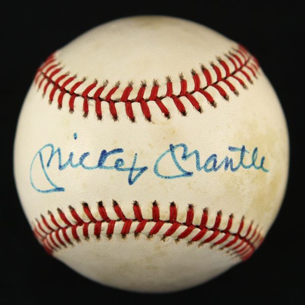 Lot Detail - 1984-90 Mickey Mantle New York Yankees Single Signed OAL ...