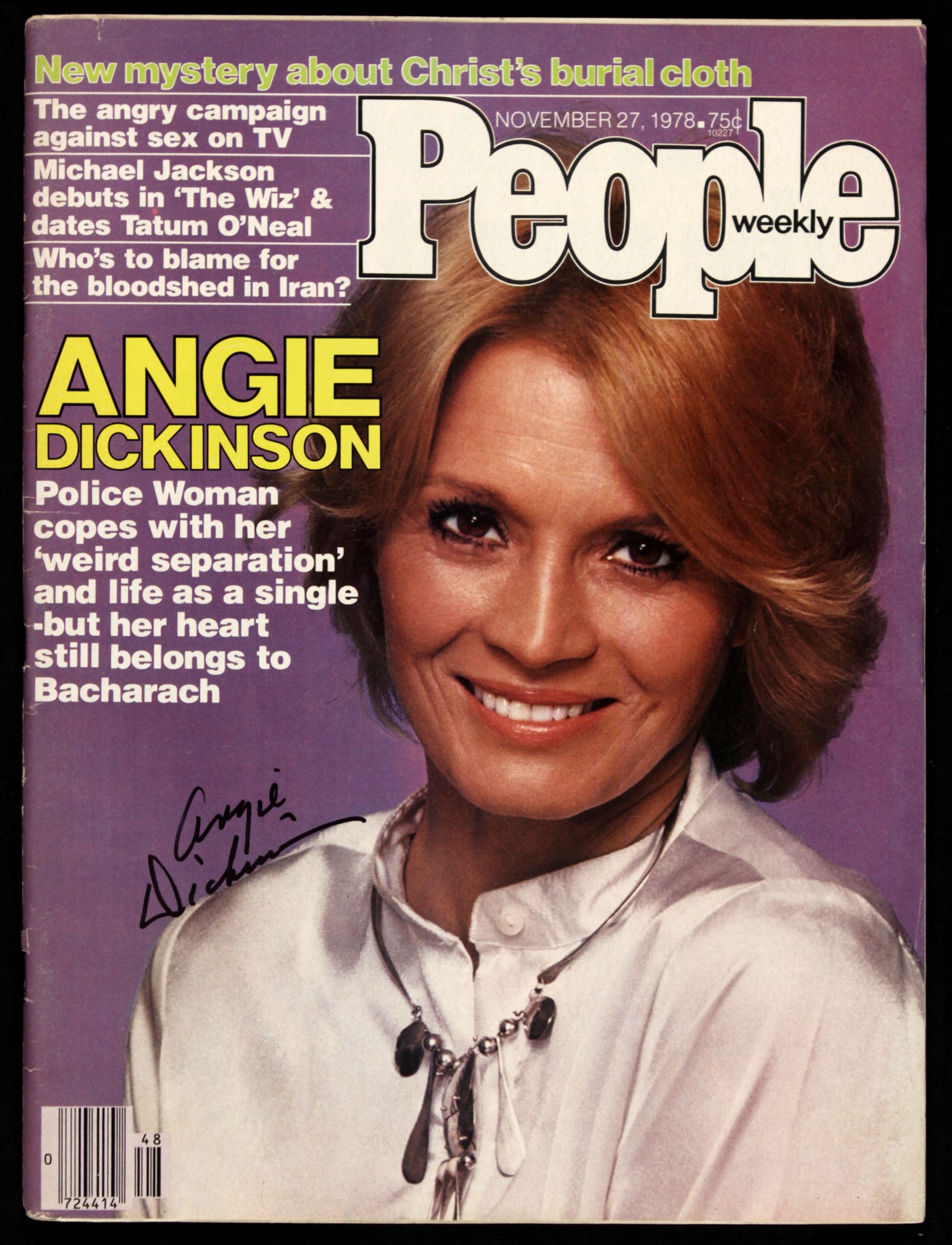 Lot Detail - 1978 Angie Dickinson Robert Blake Signed Magazine & Photo (JSA)