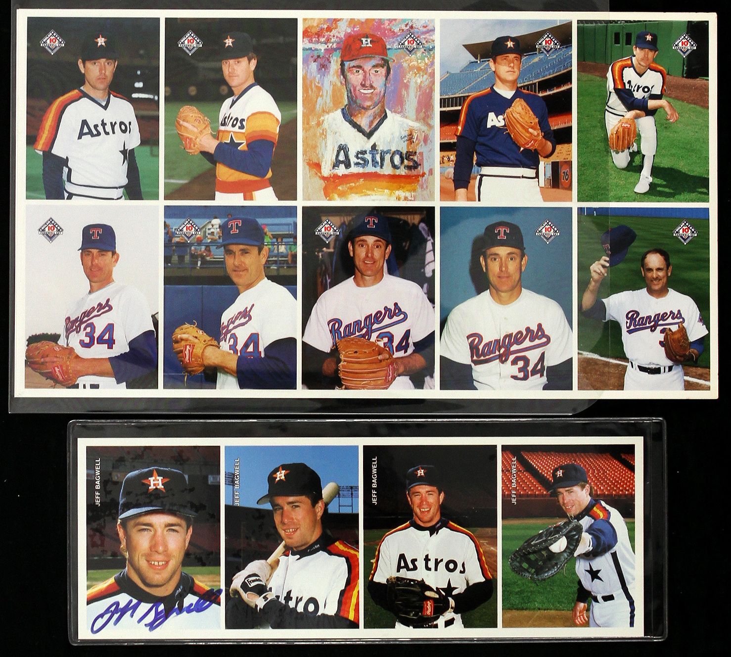 Jeff Bagwell - Mother's Cookie's Uncut Baseball Card Sheet