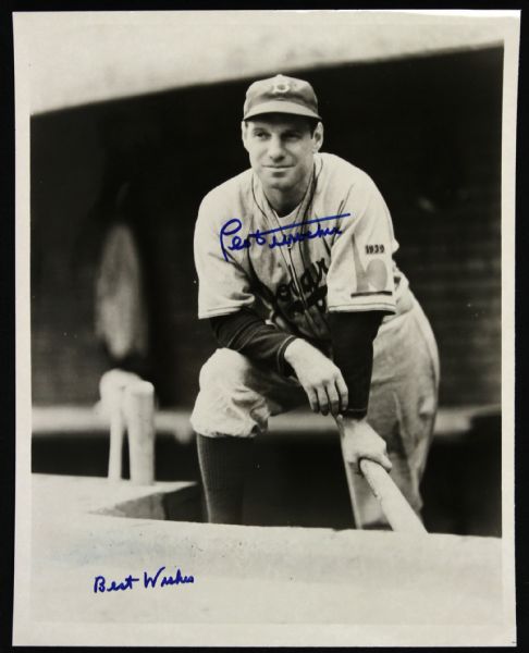 1939 Circa Leo Durocher Signed 8 x 10 B/W Photo Brooklyn Dodgers HOF (JSA)