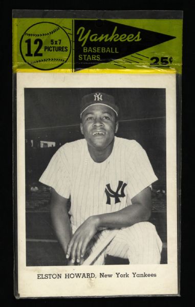 1965 New York Yankees Picture Pack 5 x 7 B/W Complete Sealed 12 Card Baseball Card Set Mantle Maris Ford