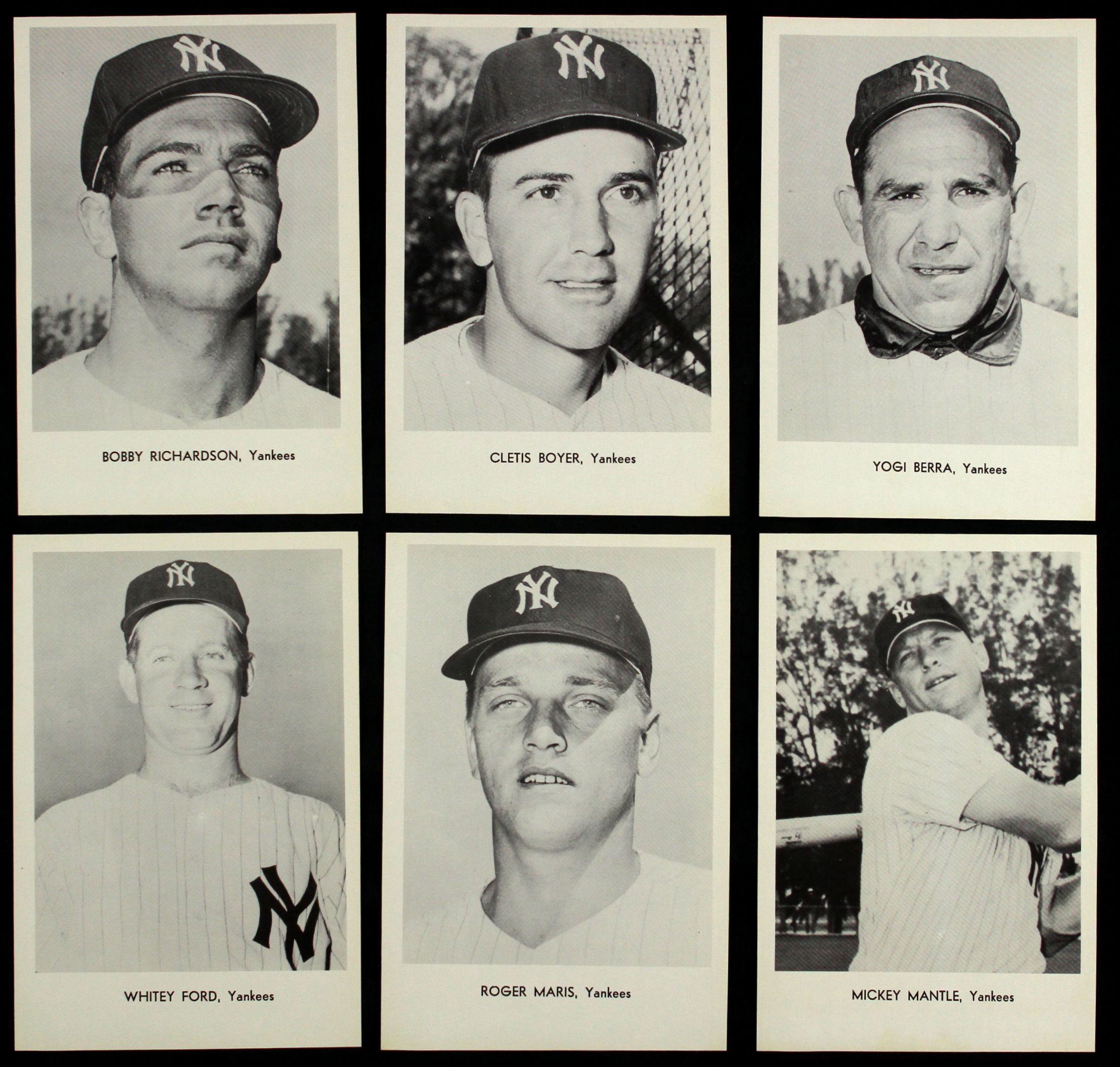 Lot Detail - 1960's New York Yankees Picture Pack 5 x 7 B/W Complete 12 ...