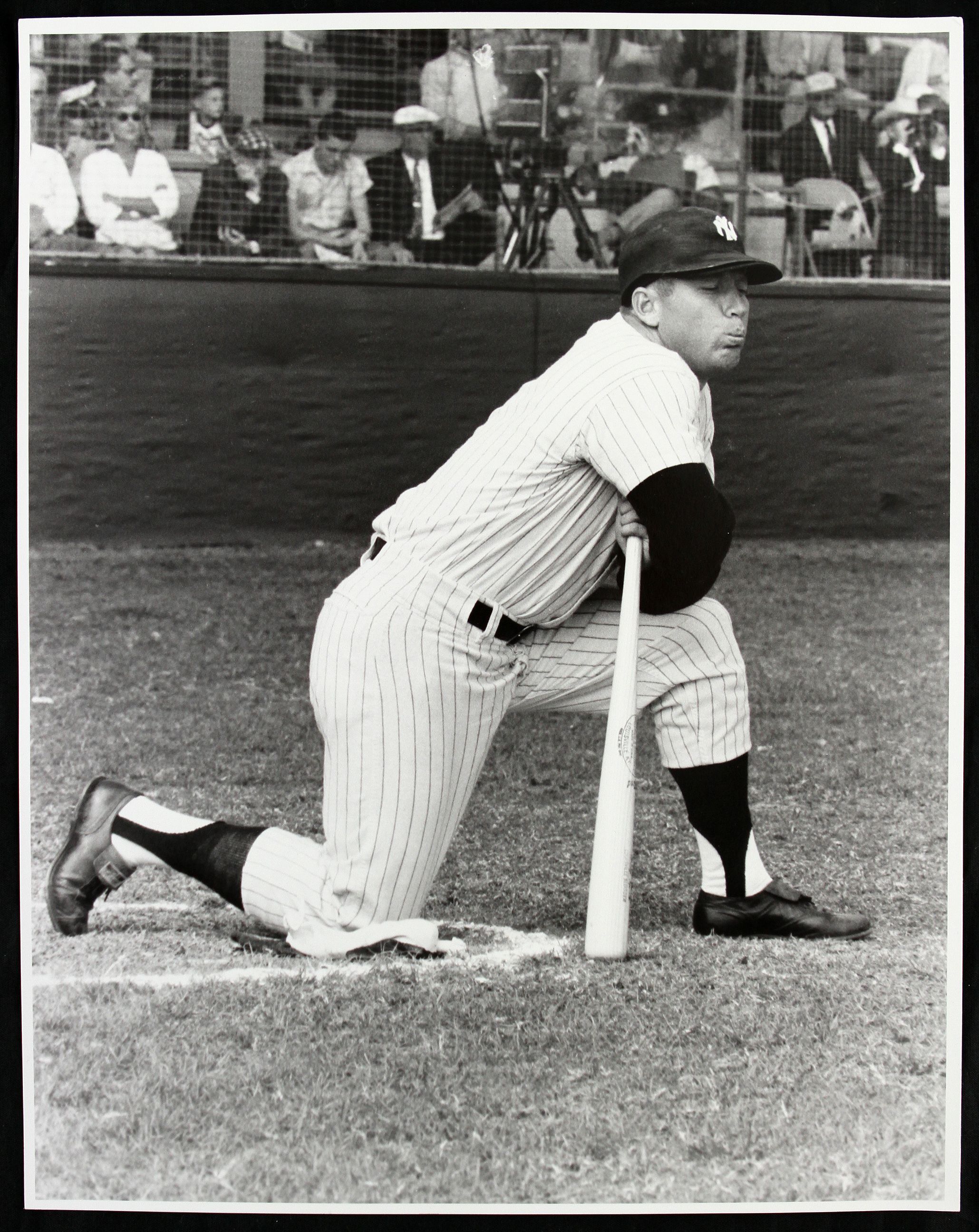 Lot Detail - 1951-68 Circa Original Mickey Mantle B/W Blank Back Photos ...