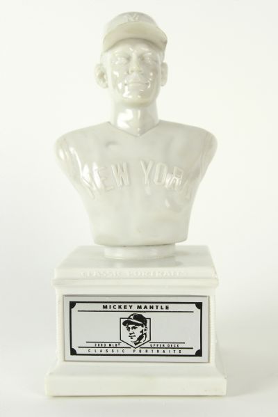 2003 Upper Deck Classic Portraits Mickey Mantle Marble Bust Statue