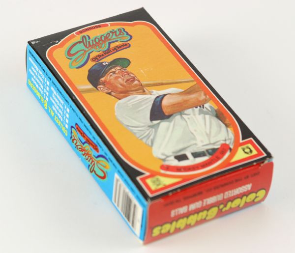 1985 Donruss Color Bubbles Gum Package w/ Mickey Mantle on Back Panel