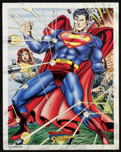 1993 Dc Comics Superman Better Than Ever Print "11 x "14