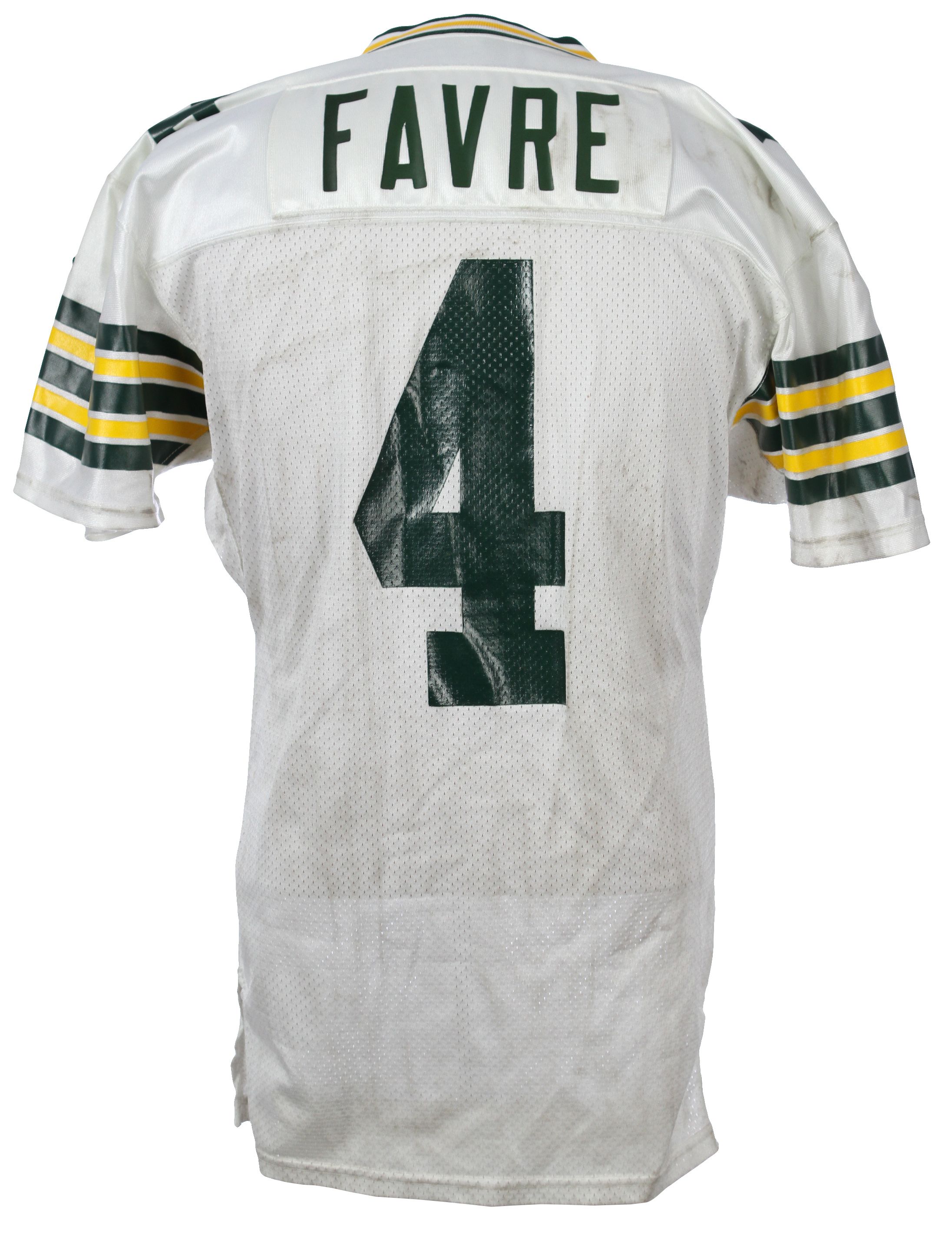 Lot Detail - 1993 BRETT FAVRE GREEN BAY PACKERS GAME USED ROAD JERSEY