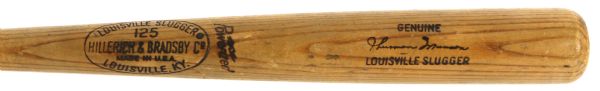 1970 Thurman Munson New York Yankees Rookie of the Year H&B Louisville Slugger Professional Model Game Used Bat – (MEARS A8) – Used vs. Baltimore, Possible HR Bat!!!