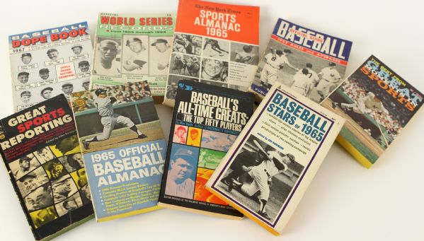 1957-1970 Baseball Guide/Almanac Paperback Book Collection - Lot of 9