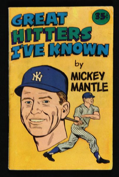 1976 Mickey Mantle New York Yankees "Great Hitters Ive Known" Mini Comic Book