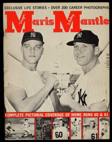 1962 Roger Maris Mickey Mantle New York Yankees "Maris Mantle" Magazine