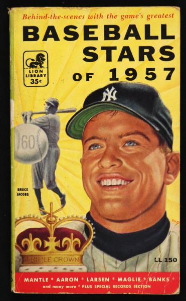 1957 Mickey Mantle New York Yankees Baseball Stars of 1957 Paperback Book