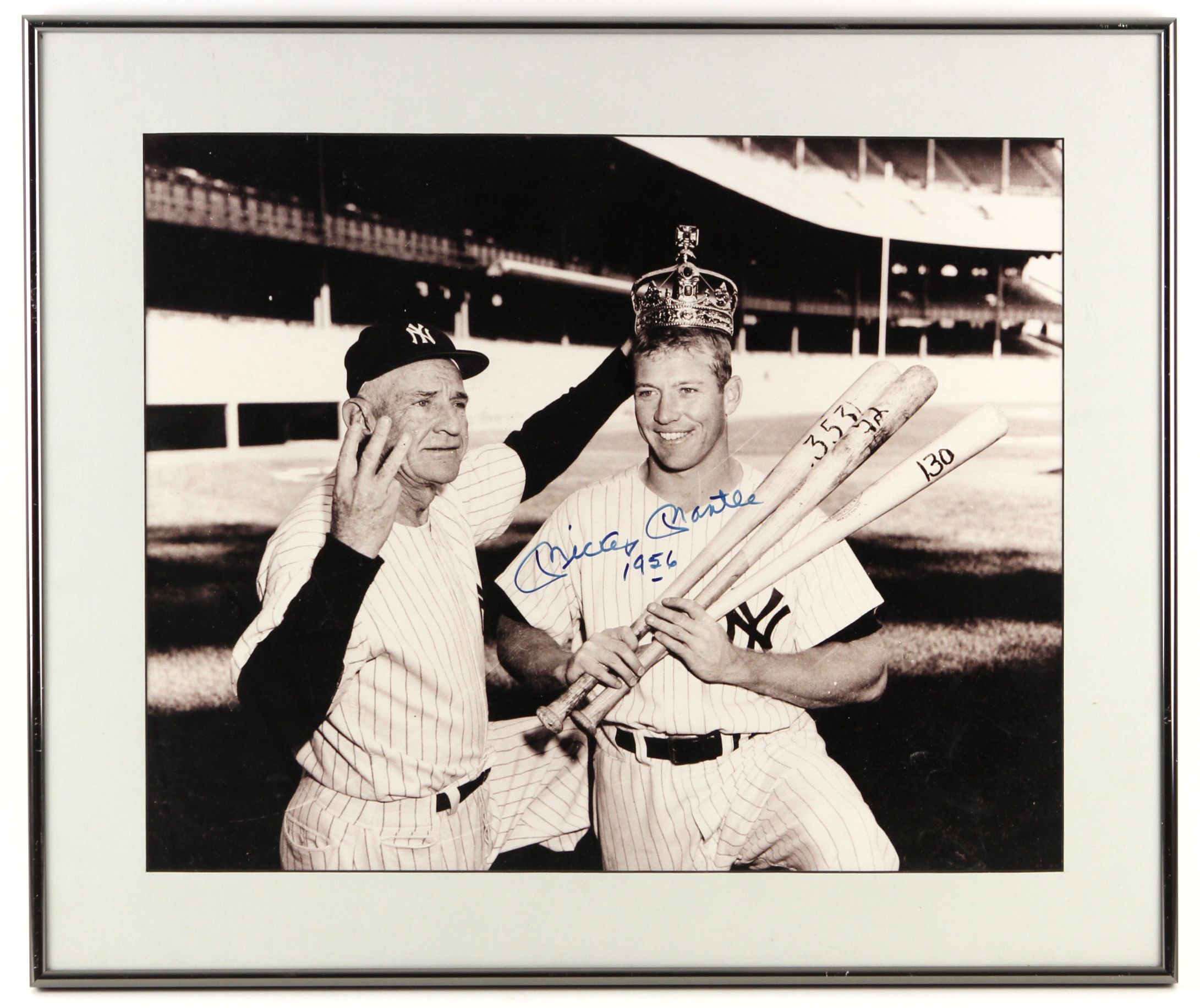 Art, Casey Stengel And Mickey Mantle Painting New York Yankees 24x36