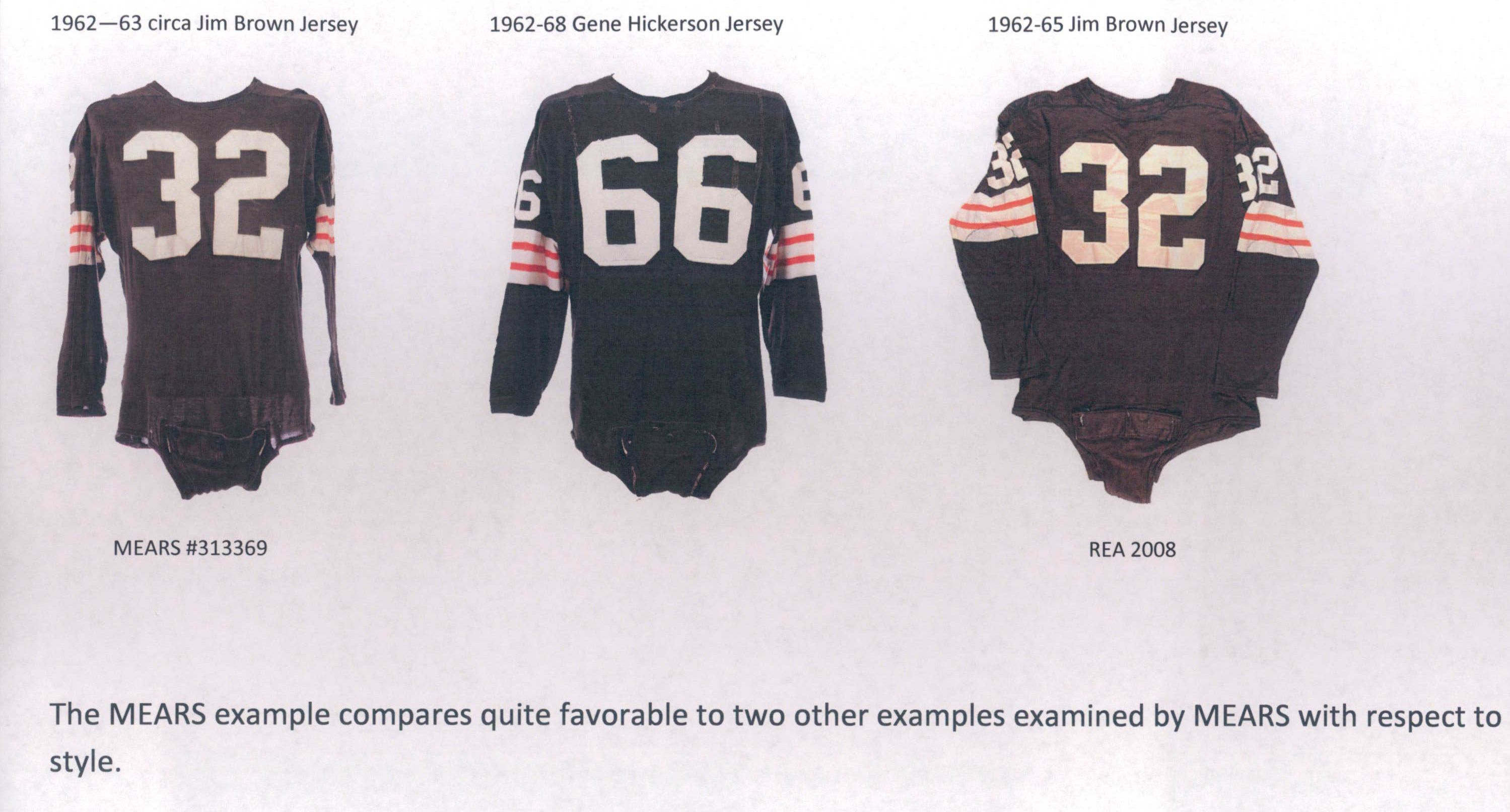 Lot Detail - 1962-63 circa Jim Brown Cleveland Browns Game Worn