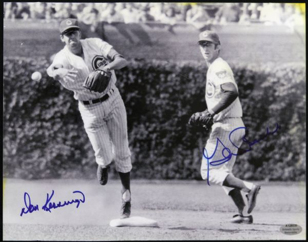 1965-71 Don Kessinger Glenn Beckert Chicago Cubs Signed 8" x 10" Photo (JSA)