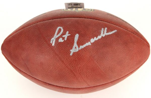 1990s Pat Summerall Cardinals/Giants Signed Wilson "The Duke" ONFL Tagliabue Football (JSA) 