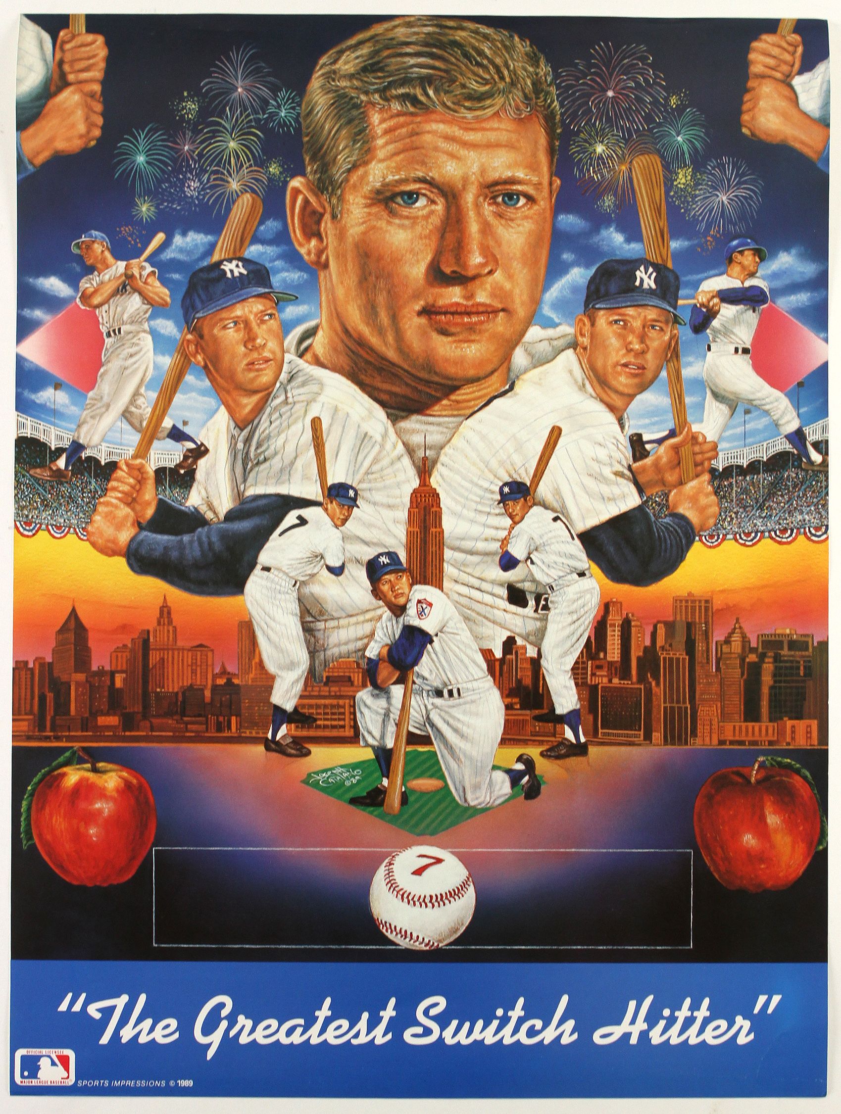 Mickey Mantle 7 and Don Mattingly Yankee Tradition Poster 