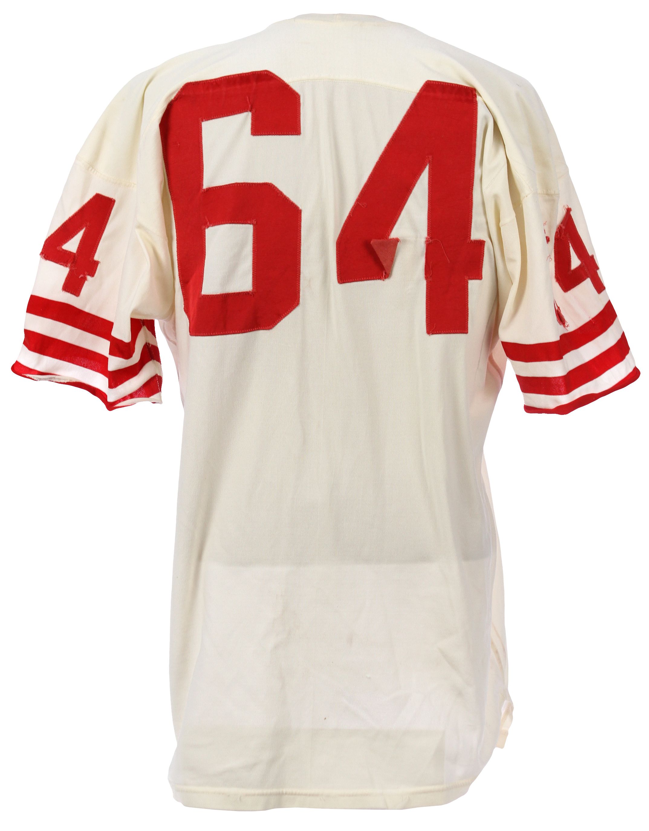 Lot Detail - 1964-66 Dave Wilcox San Francisco 49ers Game Worn Road Jersey  (MEARS A10 / Wilcox LOA) - From his personal collection!