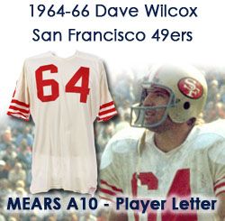 1964-66 Dave Wilcox San Francisco 49ers Game Worn Road Jersey (MEARS A10 / Wilcox LOA) - From his personal collection!