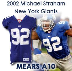 Lot Detail - 2001 Michael Strahan Game Worn New York Giants Road