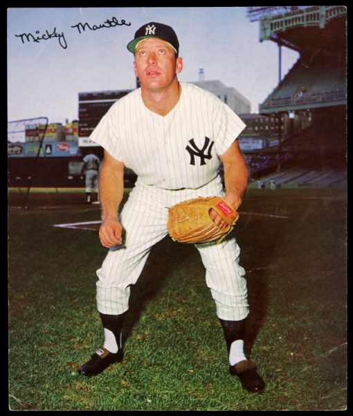 1960s Mickey Mantle New York Yankees Photo 8" x 10" 
