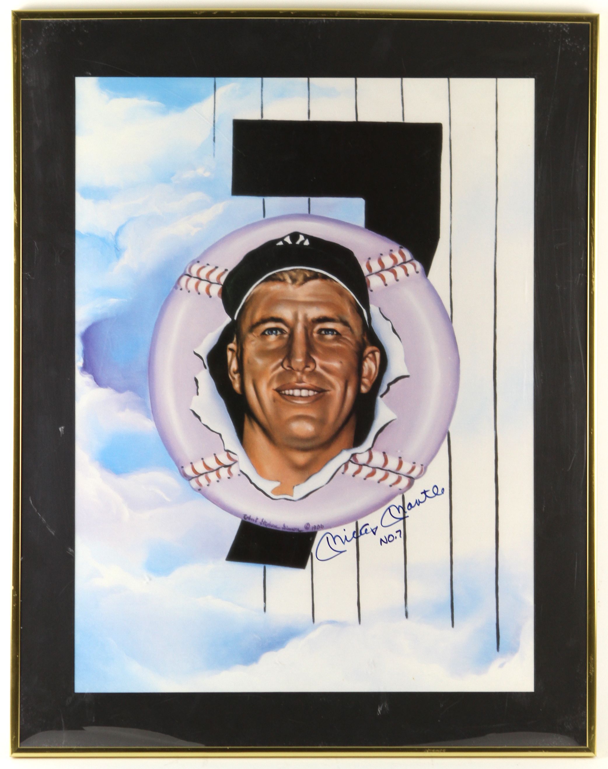 Lot Detail - 1986 Mickey Mantle New York Yankees Signed 22