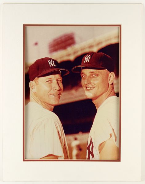 1960s Mickey Mantle Roger Maris New York Yankees 20" x 26" Matted Photo