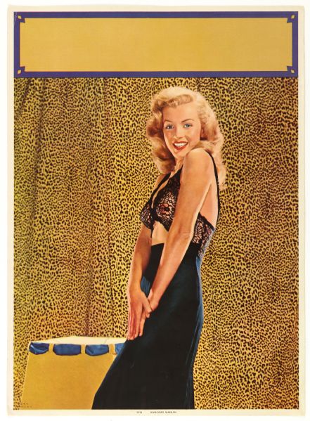 1950s Marilyn Monroe "Vivacious Marilyn" 12" x 16" Pin Up Poster