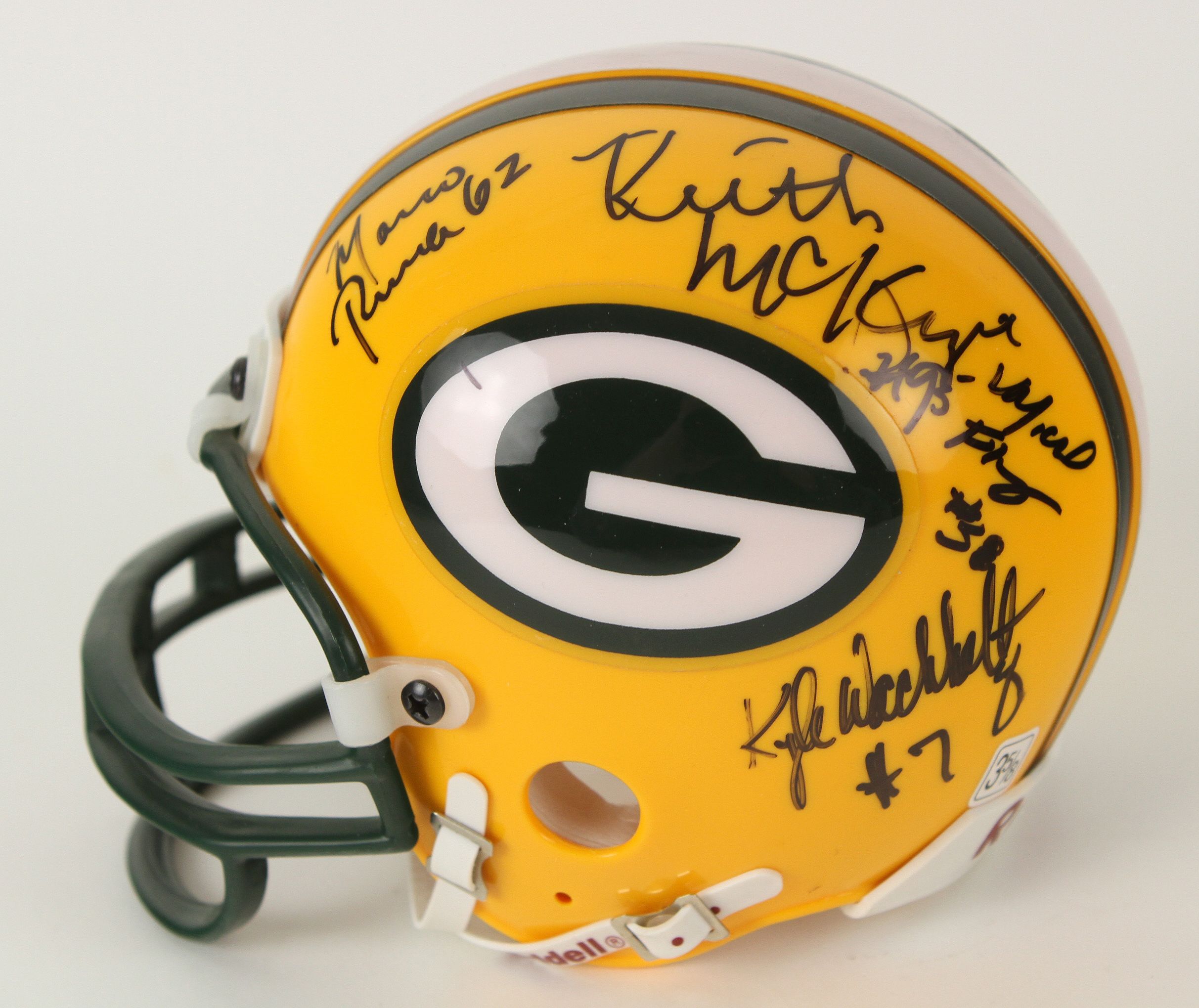 : PACKERS Zeke Bratkowski signed mini helmet w/SB I & II