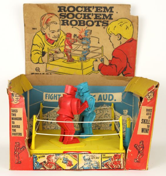 1960s Rock Em Sock Em Robots Game By Marx w/ Original Box