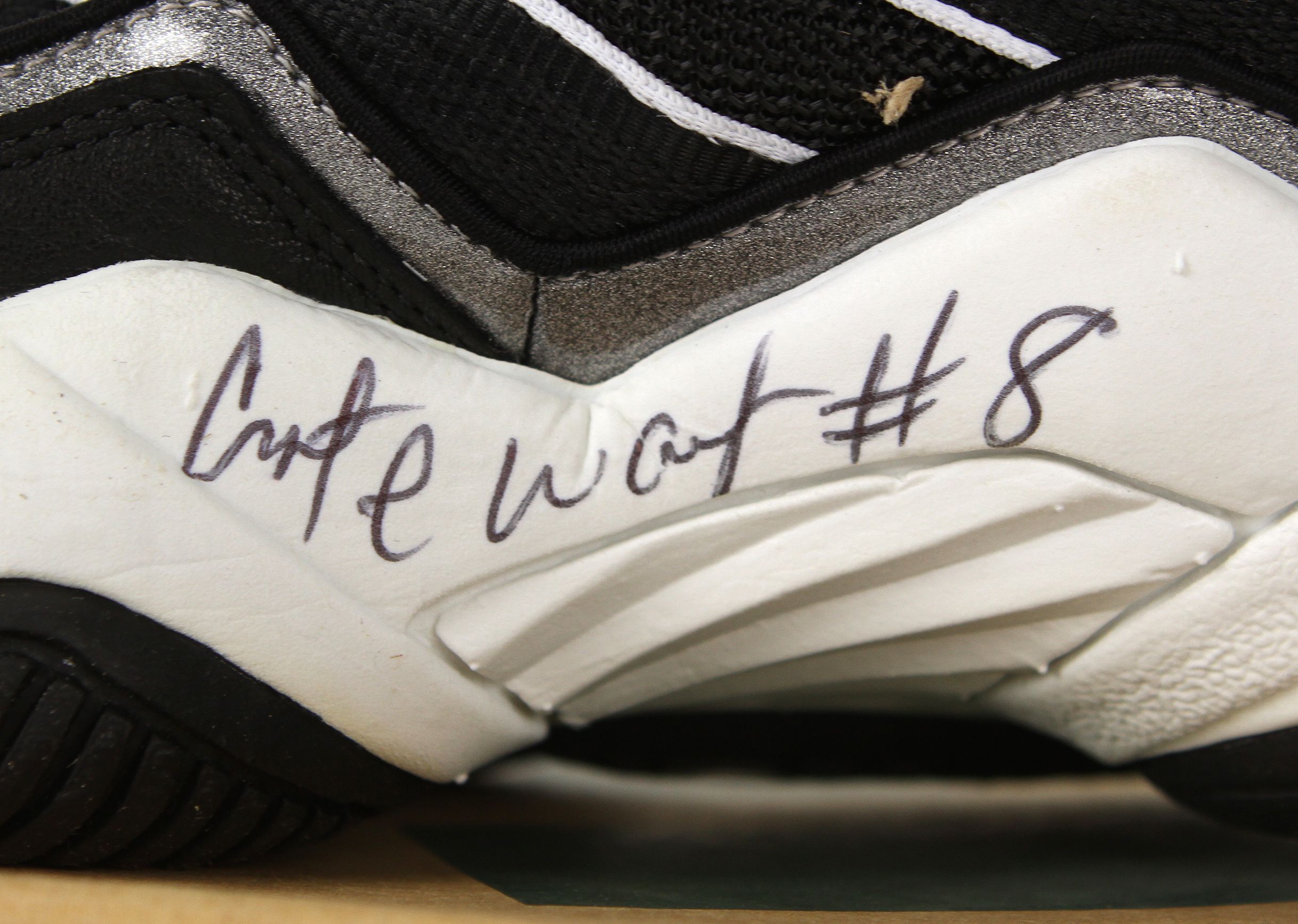 Antoine Walker Autographed Game Worn Boston Celtics Sneakers JSA