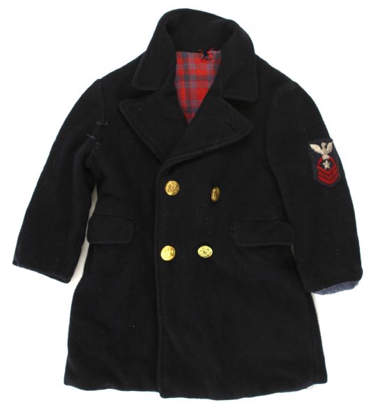 1941-45 WW2 Navy Youth Childs Size Pea Coat Jacket