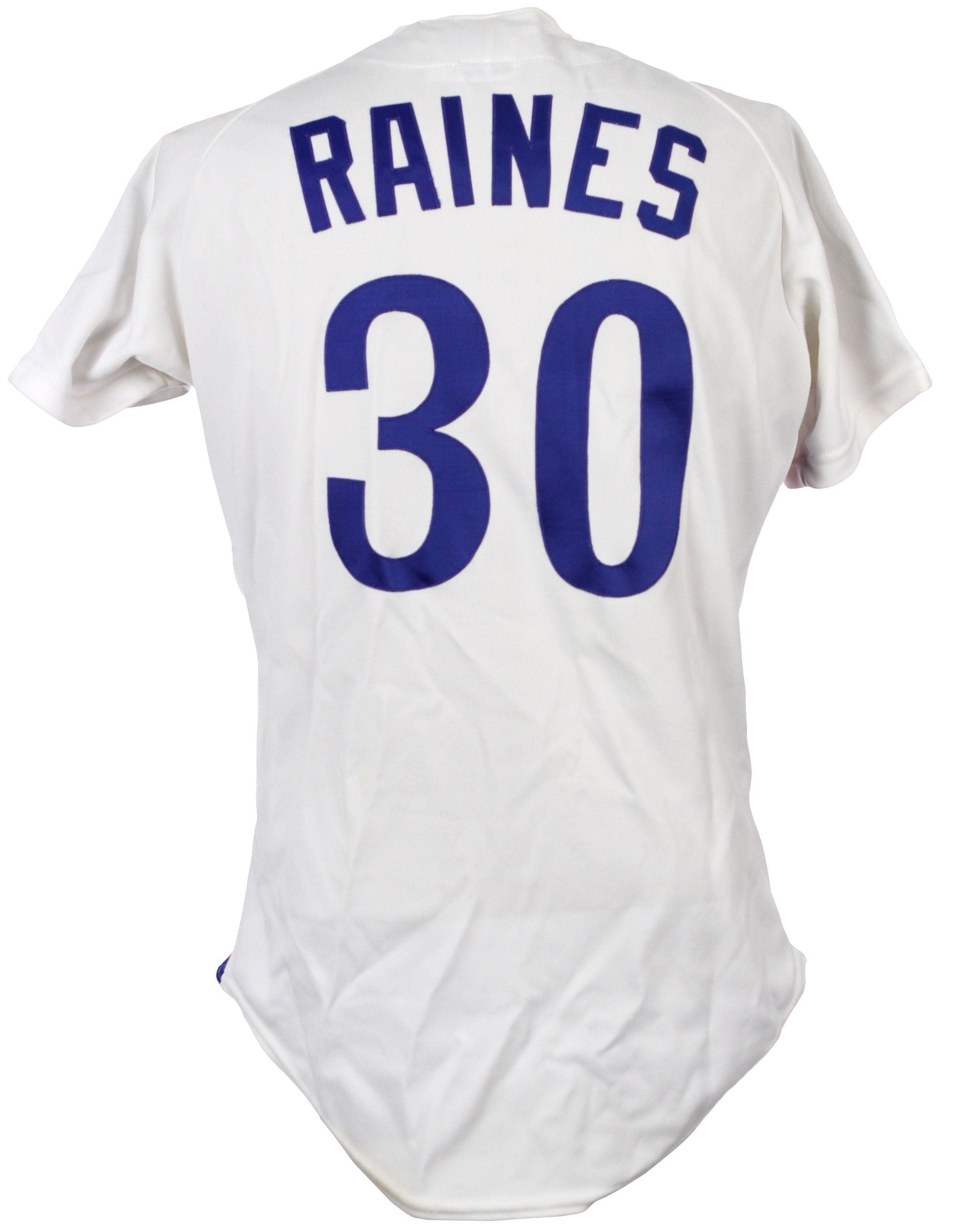Lot Detail - 1990 Tim Raines Montreal Expos Game Worn Home Jersey (MEARS  A10)
