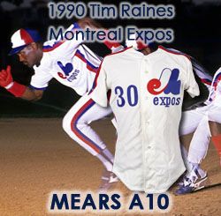 1990 Tim Raines Montreal Expos Game Worn Home Jersey (MEARS A10)