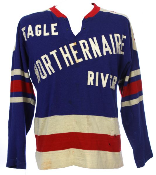 1960 circa Eagle River Northernaire #9 Game Worn Hockey Jersey (MEARS LOA)