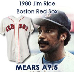 1980 Jim Rice Boston Red Sox Game Worn Home Jersey (MEARS A9.5)