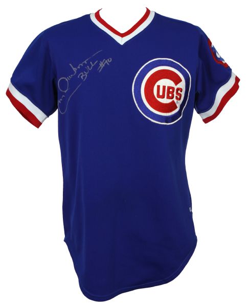 1982 Leon "Bull" Durham Chicago Cubs Signed Road Jersey (JSA)