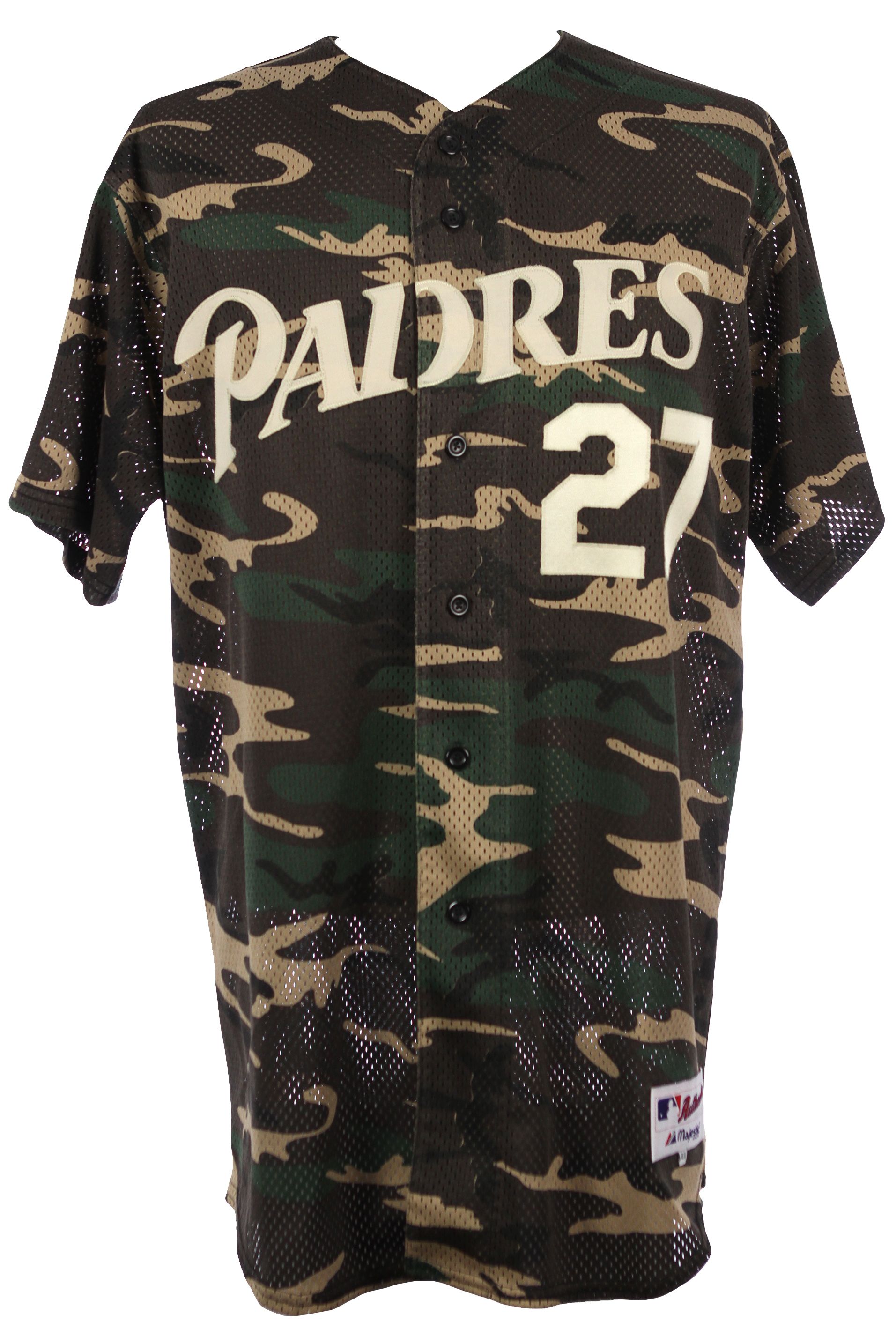 Lot Detail - 2001-02 Bubba Trammell San Diego Padres Jungle Camouflage  Jersey (MEARS LOA)