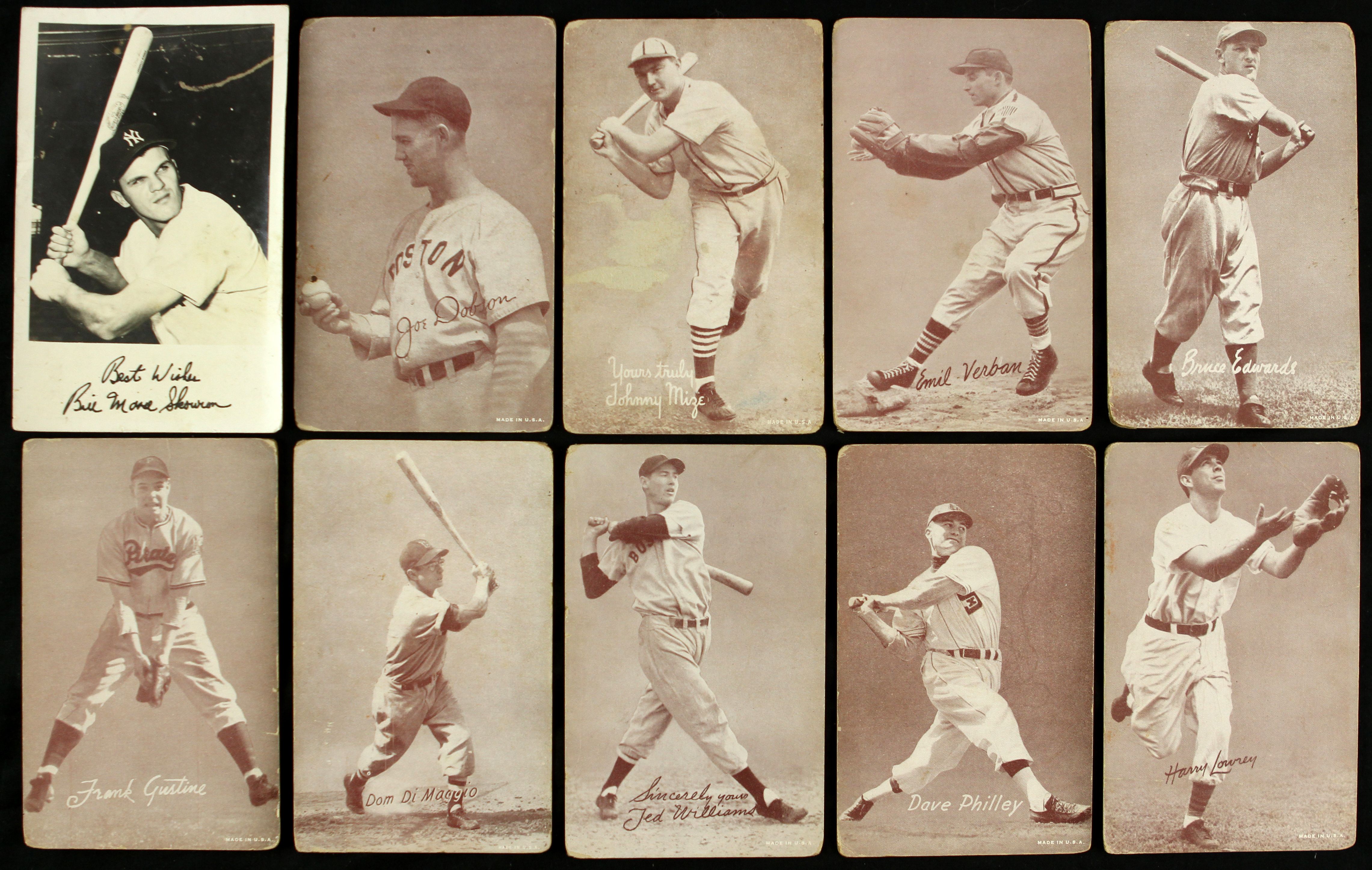 Lot Detail - 1930's-40's Baseball Exhibit Card Collection - Lot of 33 w ...