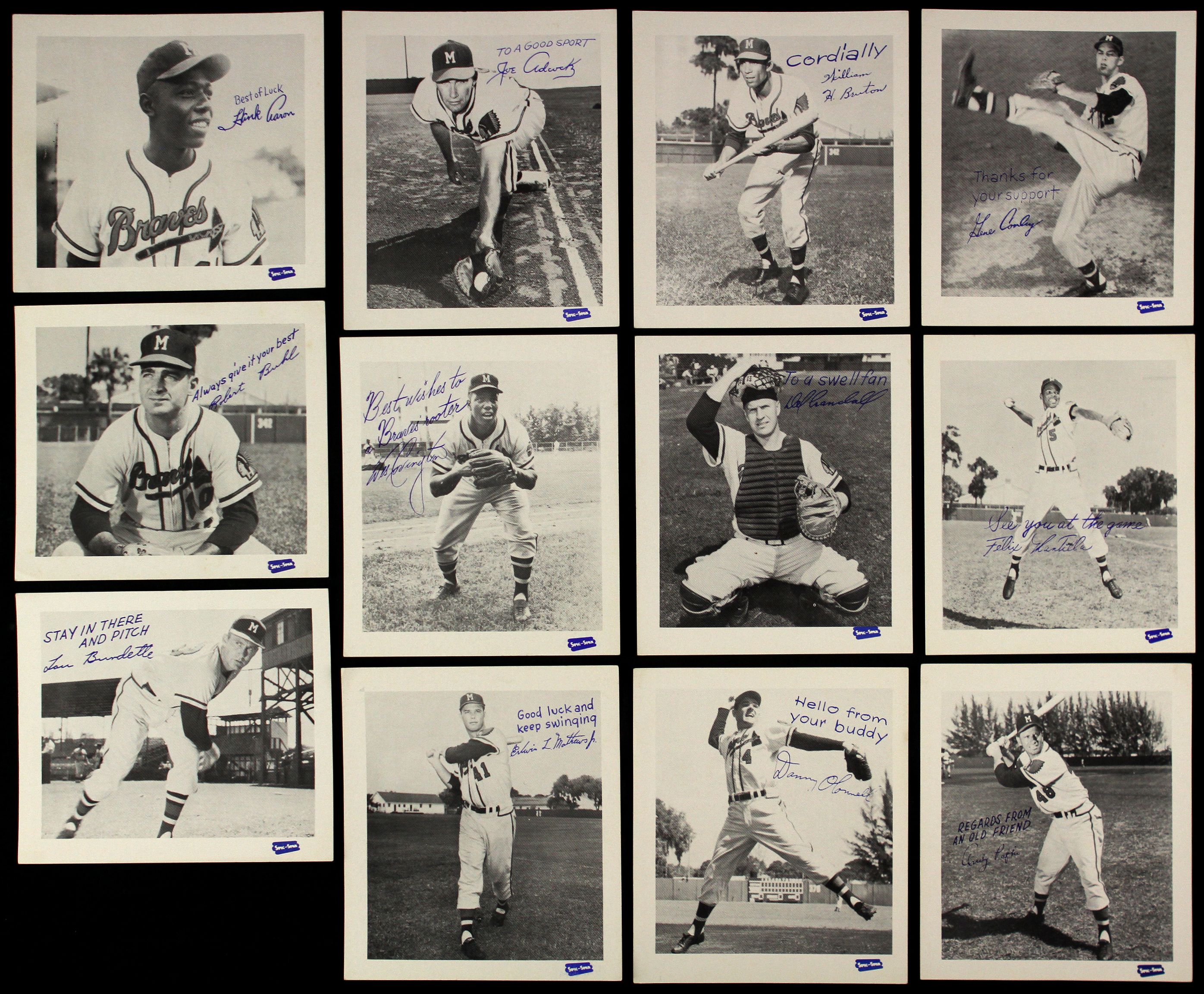 Lot Detail - 1957 Spic and Span Milwaukee Braves Complete Set w/ Hank ...