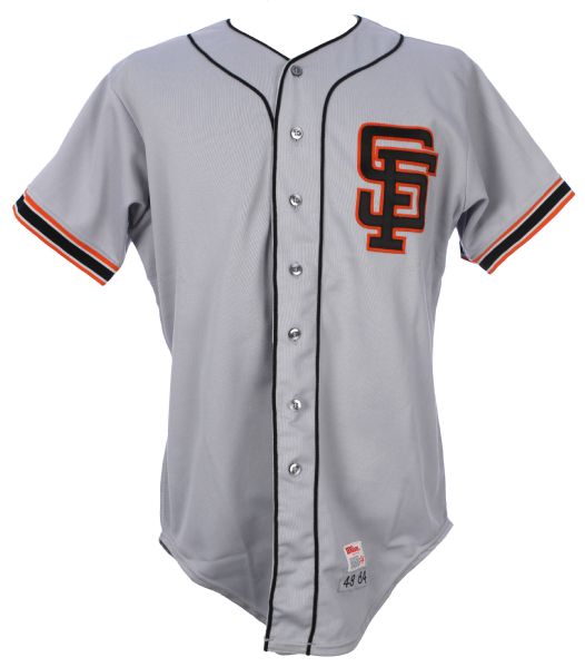 1984 Mark Grant San Francisco Giants Road Jersey (MEARS LOA)