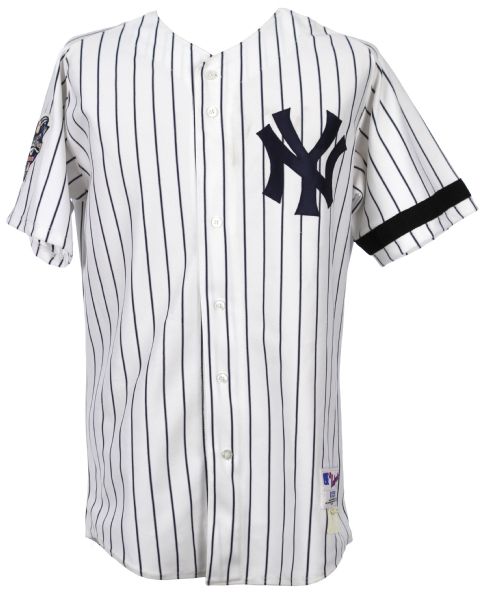 2000 Derek Jeter New York Yankees World Series Home Game - Issued Jersey (Gift From Jeter) MEARS LOA