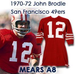 1970-73 John Brodie San Francisco 49ers Game Worn Home Jersey (MEARS A8)