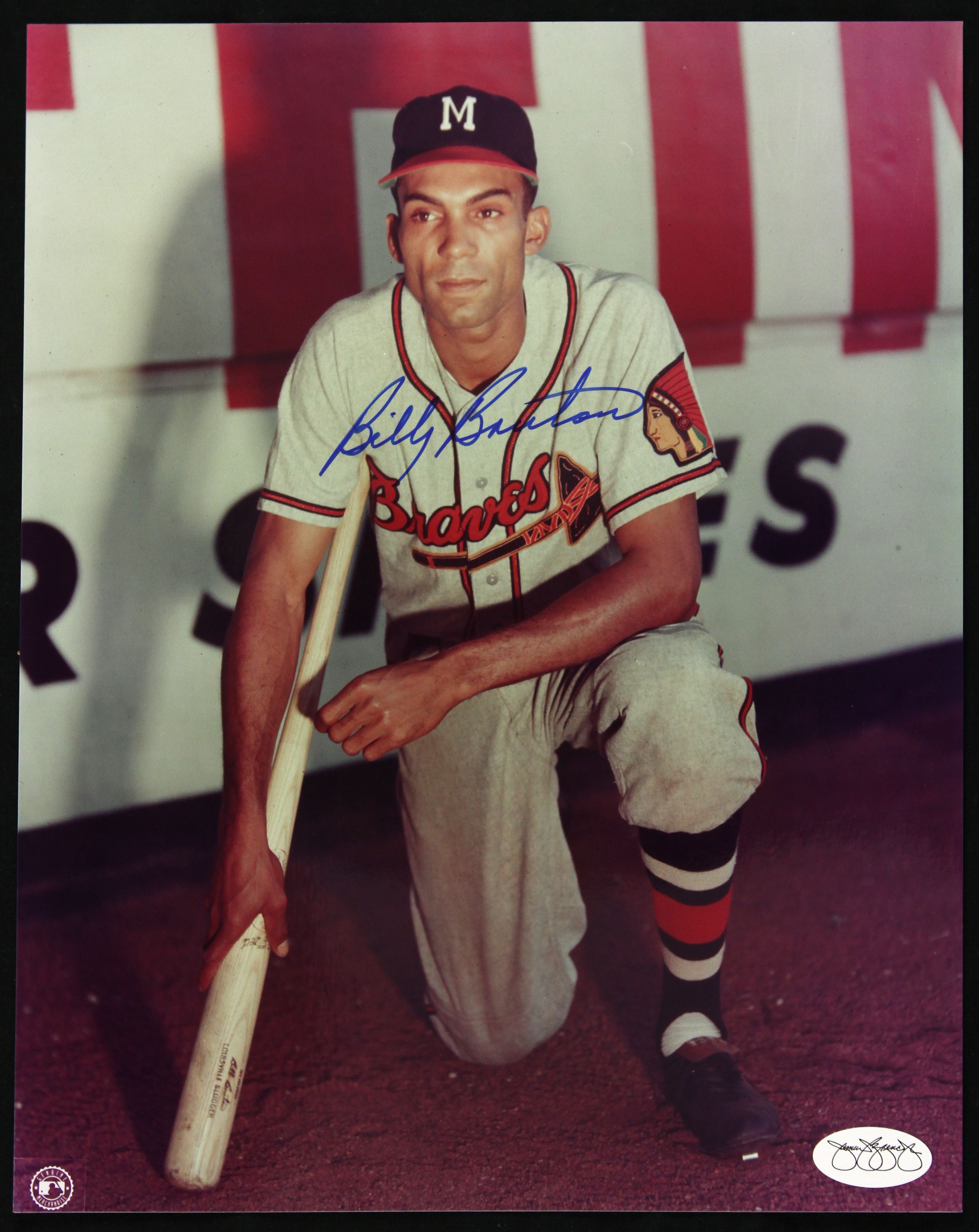 Lot Detail - 1953-60 Bill Bruton Milwaukee Braves Signed 8