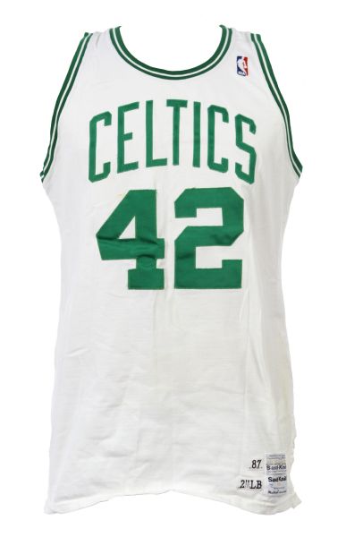 1987-88 Mark Acres Boston Celtics Game Worn Home Jersey (MEARS LOA)